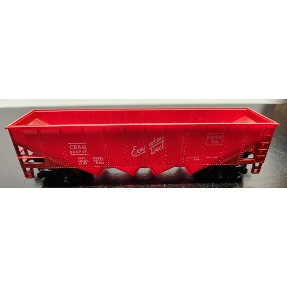 Vintage Red CB&Q Hopper Train Car HO Scale - Picture 1 of 7